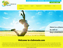 Tablet Screenshot of clubresale.com